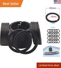 20-Pack Modern Metal Key Rings - Durable Split Keychains for Home & Office