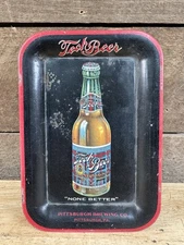 Vintage Tech Beer Tin Tip Advertising Tray Pittsburgh Brewing Co. 