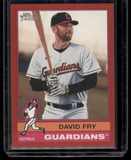 2025 Topps Heritage | #408 David Fry (SP) Red Parallel | GUARDIANS