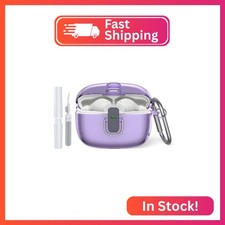 Transparent TPU Protective Cover with Carabiner for JBL Vibe Beam 2 Charging Cas