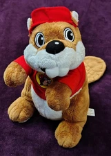 JAAG Buc-ee's Beaver Mascot Plush Stuffed Animal Red Shirt & Hat 10"
