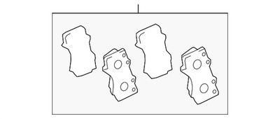 Genuine Toyota Disc Brake Pad Set 04465-02580