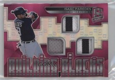 2021 Spectra Building Blocks Materials Neon Pink Prizm 12/20 Isaac Paredes lz7
