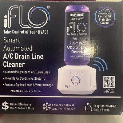 iFLO Smart Automated Central A/C drain cleaner New Kit In Box now Spring-Summer