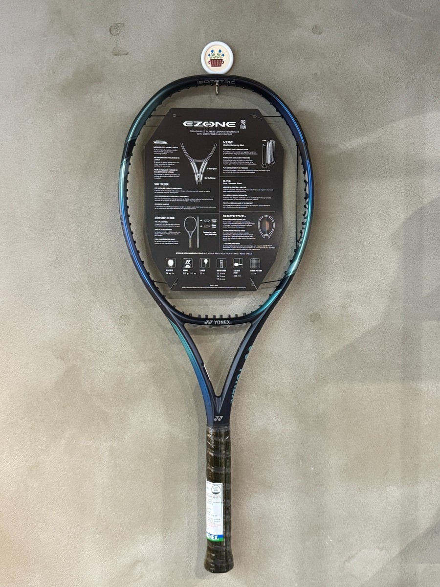 YONEX 2022 EZONE TOUR 98 Tennis Racquet Racket Blue 98sq 315g G2