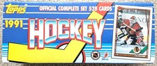 1991 Topps Hockey Cards, open box, great condition, about 50 cards missing