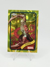 2025 Marvel Topps Chrome Drax Yellow Lava Refractor #184