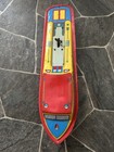 Vintage Tin Toy Boat Wind Up Cabin Cruiser The Ohio Art Co. Byran,Ohio USA 10154 — photo 2