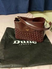 dune london burgandy bag with long straps