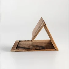 Natural Wood Book Holder Bookstand Hickory Handmade Rustic 