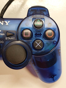 Sony PlayStation 2 [SCPH-10010] PS2 Ocean Blue Clear OEM Authentic Controller
