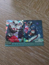 1993 Pro Set College Connections Prism Insert GARRISON HEARST RODNEY HAMPTON CC5