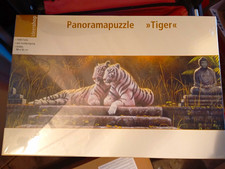 Ideenshop Panoramapuzzle Tiger Motiv Tiere, 1...
