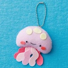 Mini Mofuu Toy Mascot Sea Friends MTM-10 Jellyfish Felt Kit