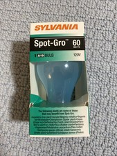 10 Light Bulbs- Sylvania 60Watt /spot Gro A19 .120V