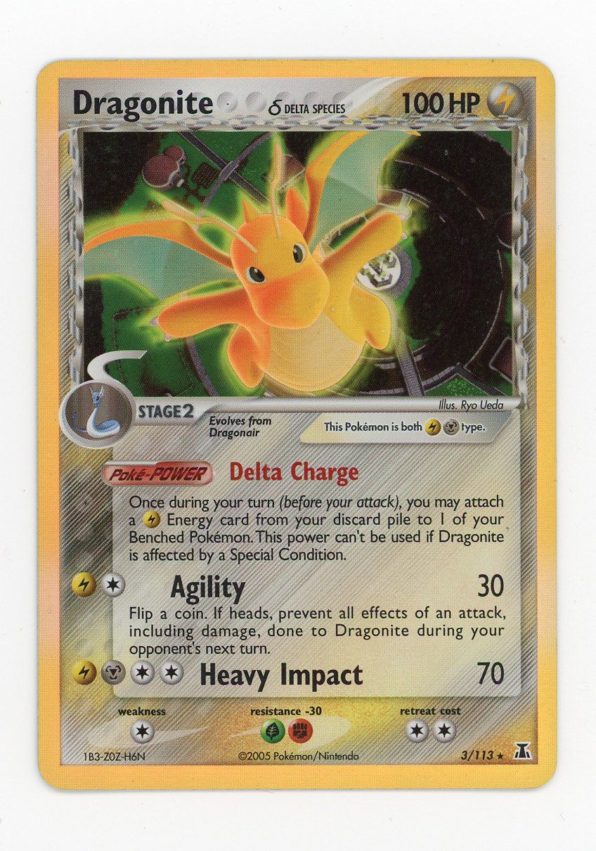 Pokemon Dragonite EX Delta Species Holo Rare 3/113 HOLO OBO