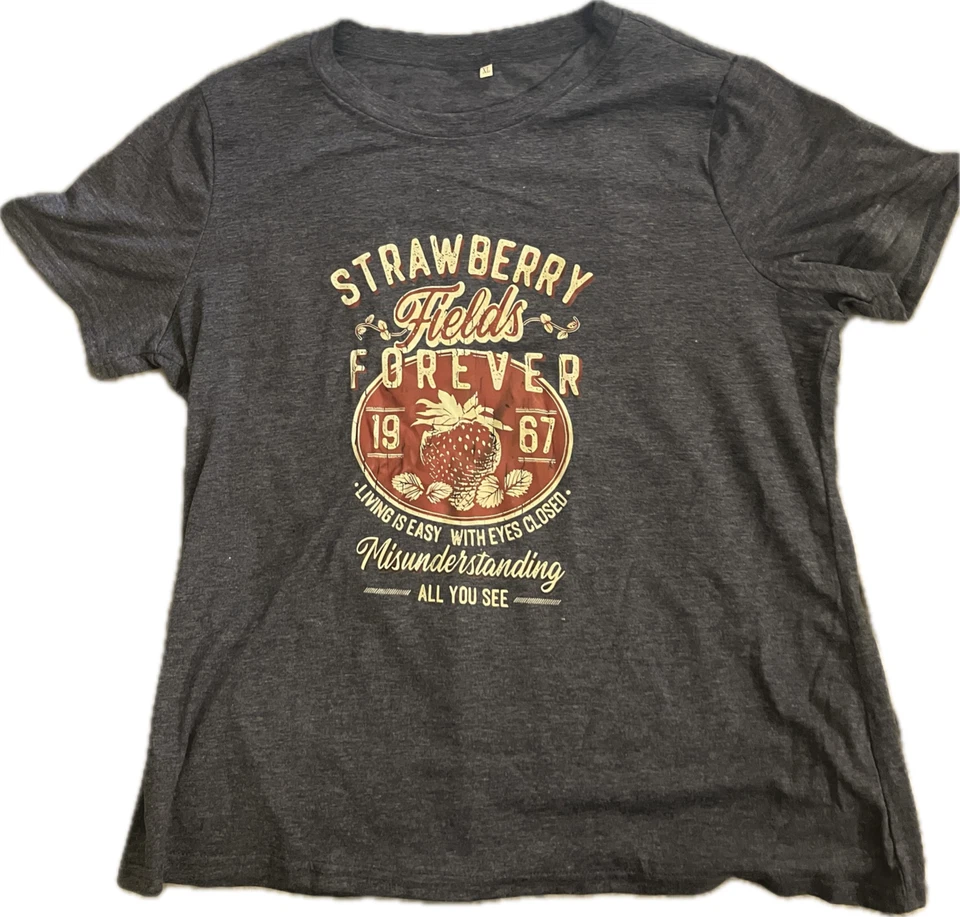 The Beatles Strawberry Fields Forever T-Shirt Brand New - Image 2 of 4
