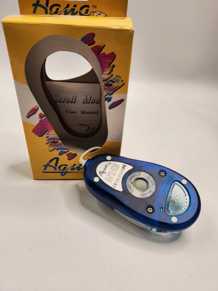 Vintage Seroquel Aqua Computer Mouse PS2  Rollerball Liquid Filled Drug Promo - Image 4 of 4