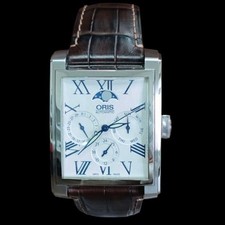 ORIS 7658 Rectangular Moon Phase Automatic Watch 33mm