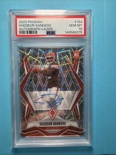 PSA 10 2025 Panini Phoenix - Rookies Shedeur Sanders #154 Lazer Autographs (RC)