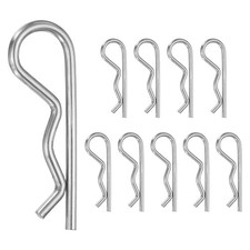 10 Pcs R-Shaped Cotter Pin, M4x75mm Hairpin Hardware Spring R Clips