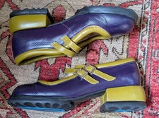 JOHN FLUEVOG UNITY: AIMEE MARY JANE SHOES 9 8.5 Purple Green