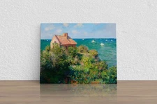 Claude Monet "FishermanвЂ™s Cottage at Varenge" Canvas Print Wall Art Home Decor