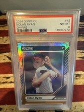 2024 Panini Donruss Nolan Ryan #42 On Fire 22/75 PSA 8  POP 1!!