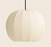 Indoor Lamp Shade Ribbed Stretch Cotton Fabric Hanging Ceiling Table