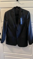 Tommy Hilfiger Boys 18 Thflex Black Blazer Dress Coat