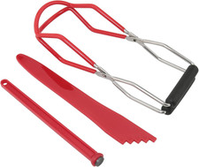 3Pcs Canning Kit - Canning Jar Lifter Tongs, Canning Bubble Popper Bubble Remove