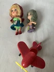 Lot Liddle Kiddles Lot Storybook Red Riding Hiddle Doll Windy Fiddle Plane ++