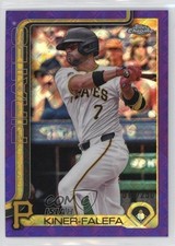 2025 Chrome Logofractor Edition Purple Refractor 18/250 Isiah Kiner-Falefa 11o2