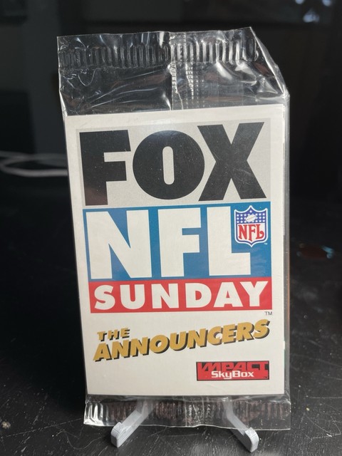 New 1995 Skybox Fox NFL Sunday Announcers SEALED Set John Madden Joe Buck Rookie