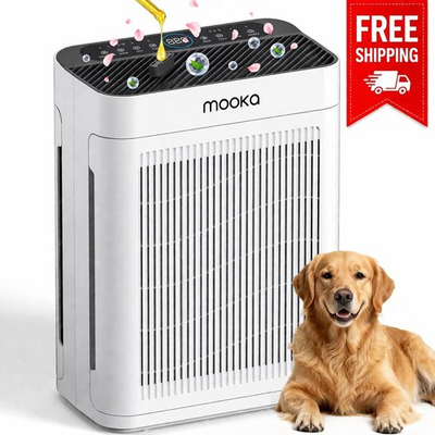 #ad #ad MOOKA Air Purifiers for Large Room Up To 2200ft² H13 True HEPA Filter Air Clean $89.91