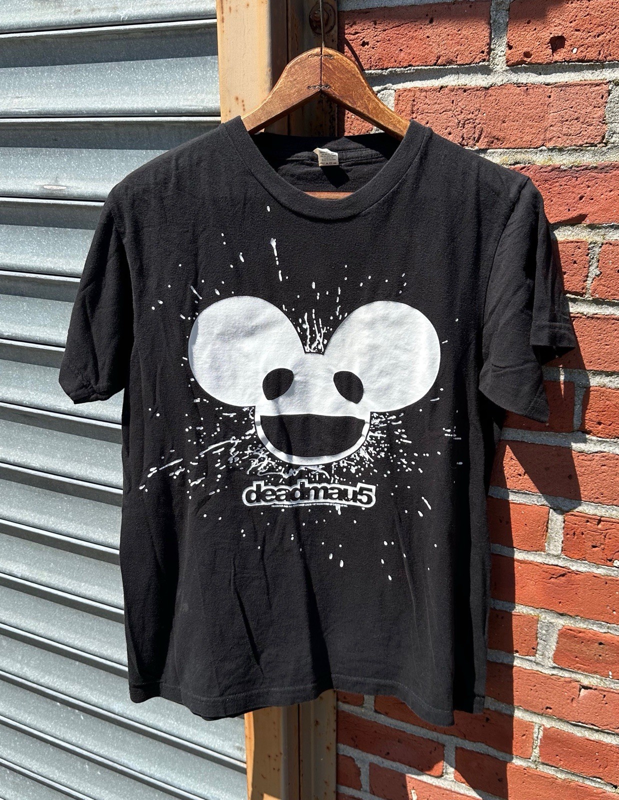 DEADMAU5 Original 2010s EDM DJ Tee MENS S Electronic Black Shirt