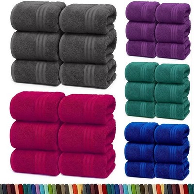 6er Pack Jumbo Badelaken 100x200cm Ägyptische Baumwolle Super Weich XXL Badetücher