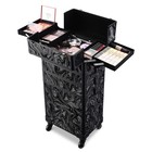Byootique 3-Piece Makeup Train Cases Cosmetic Organizer Kit Artist CB Shadows — photo 3