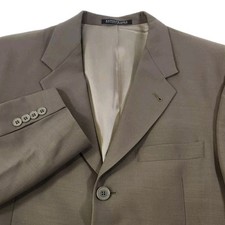 Kenneth Cole New York Mens Size 40R 3 Button Blazer Sport Coat Suit Jacket Brown
