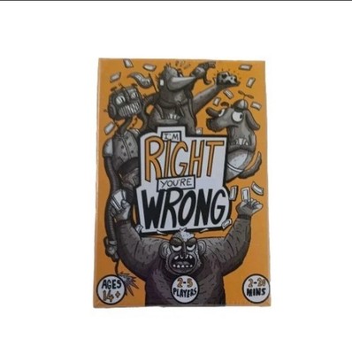 Right Wrong Games Card Game I'm Right You're Wrong (Classic Ed) Box SW (New)