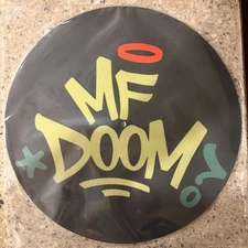 MF DOOM - MM..Food 20th Anniversary Graffiti Tag Pair of Slipmats Black DJ Vinyl