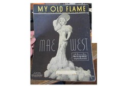 Original Mae West Sheet Music My Old Flame Belle of the Nineties 1934