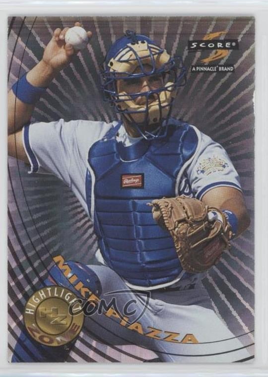 1997 Score Highlight Zone Mike Piazza #5 Baseball HOF Card
