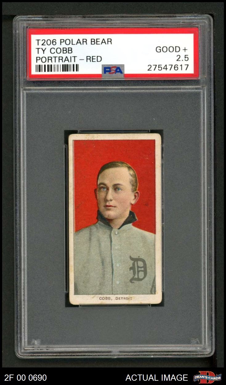 1909 T206 Ty Cobb Red Tigers HOF VARIATION PSA 2.5 - GD+
