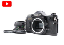 Canon AE-1 35mm SLR Film Camera W/50mm F/1.8 Lens, Tested and Working EXC 4