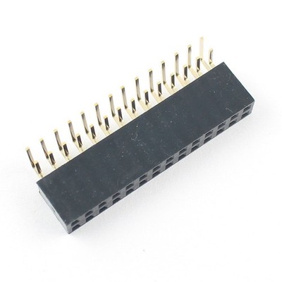 2Pcs 2.54mm Pitch 2x14 28 Pin Female Double Right Angle Header Strip PH 8.5MM