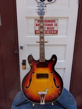 PROJECT: Univox Coily husk, early 1970's, sunburst, filed down frets, no pickups