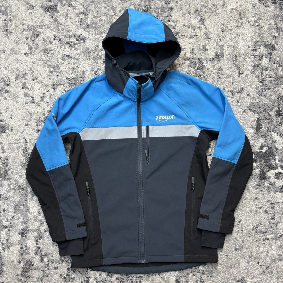 Amazon Plain Black Waterproof Jacket Black Military Waterproof All