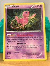 2016 Pokemon Gaming XY Fates Collide Mew #29/124 Holo MP