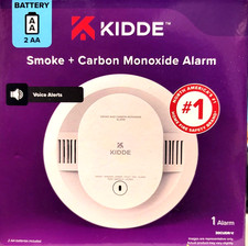 Kidde AA Battery Powered Smoke  Carbon Monoxide Detector w/ LED Warning Lights